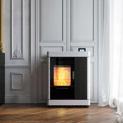 Poêle mixte hybride Austroflamm vendu par MCZ STORE Rennes, Redon, Châteaubriant